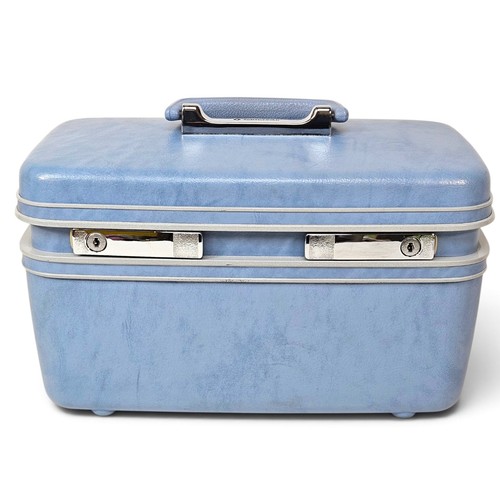 Vassoio specchio blu vintage